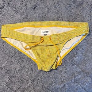 Men’s Yellow Geometric Swim Brief 2eros